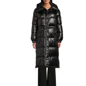 MICHAEL Michael Kors Shiny Black Puffer Jacket